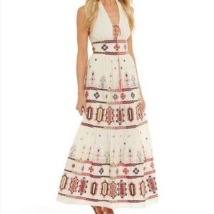 Brsnd New!!! Chelsea & Violet, Party Time Halter, Maxi Dress Medium